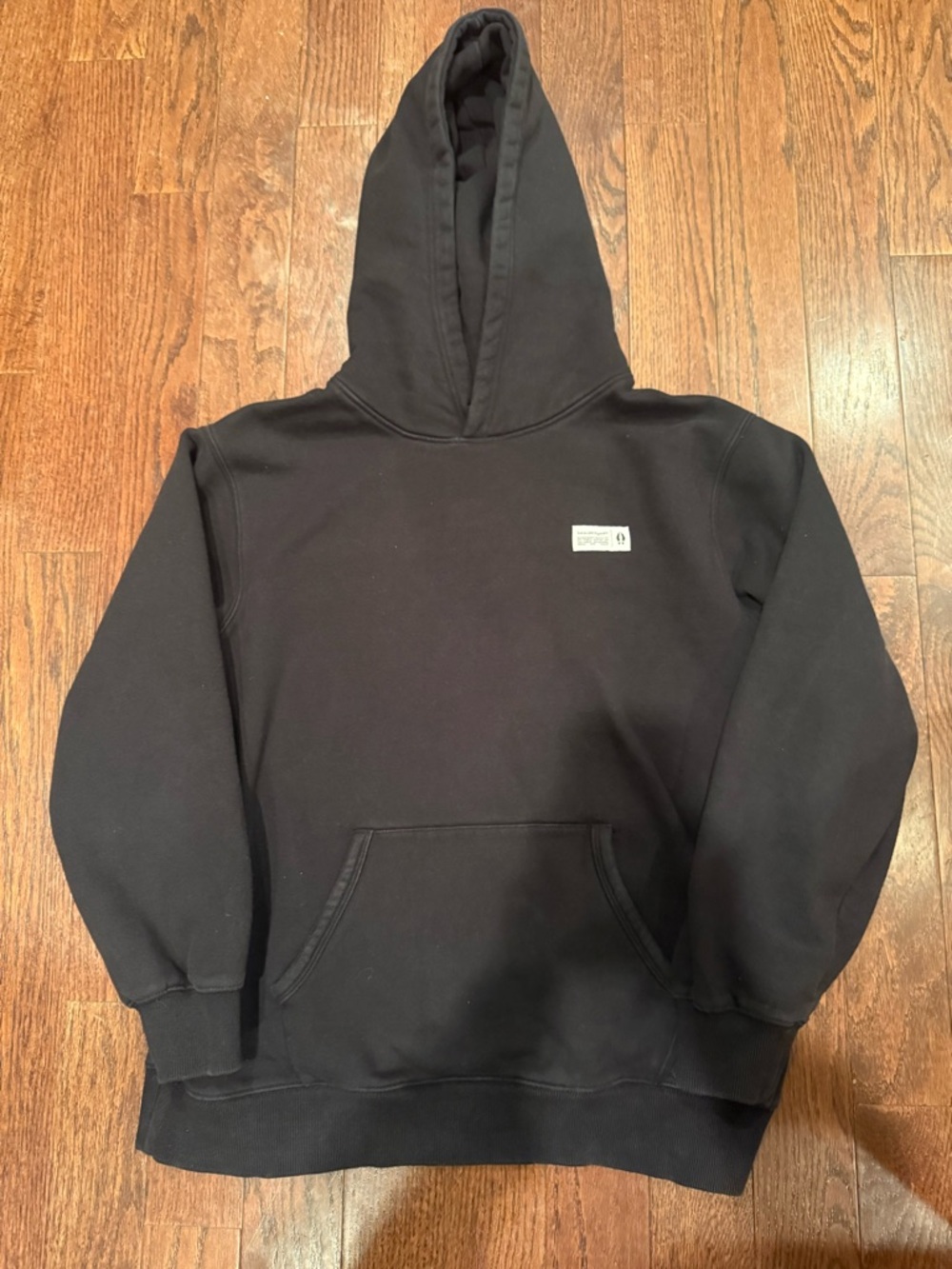 Bearded Goat Men's Black Pullover Hoodie Sweatshirt large